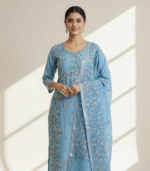 pure chanderi suit