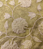 Rose tissue Patch work Applique  Crush Tissue Saree - Image 6