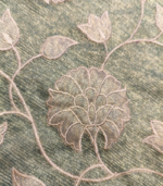 Rose tissue Patch work Applique  Crush Tissue Saree - Image 10