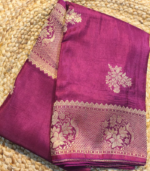 Weave mugal Banarasi buta border Saree - Image 11