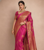 Weave mugal Banarasi buta border Saree - Image 3