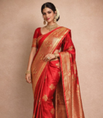 Weave mugal Banarasi buta border Saree - Image 2