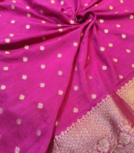 Banarasi weaving jaal patern with border Banarasi Georgette Saree - Image 7