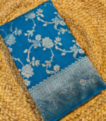 Banarasi weaving jaal patern with border Banarasi Georgette Saree - Image 23