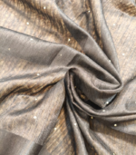 Paithni style embroidery Tusser  Saree - Image 18