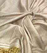 Paithni style embroidery Tusser  Saree - Image 9