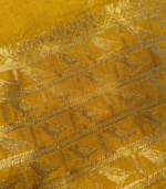 Small weaving bird work Banarasi Georgette Saree - Image 7