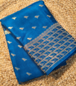 Small weaving bird work Banarasi Georgette Saree - Image 12