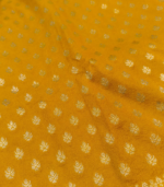 Small weaved mugal buty Banarasi Georgette Saree - Image 5