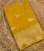 Weave Peacock  Banarasi Georgette - Image 11