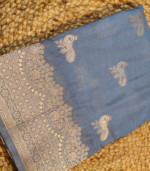 Weave Peacock  Banarasi Georgette - Image 8