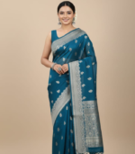 Weave Peacock  Banarasi Georgette - Image 4